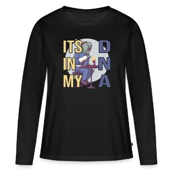 Its In My DNA Schweißen Löten Schweißer - Frauen Premium Bio Langarmshirt - Schwarz - Vorne - Julia (174cm)