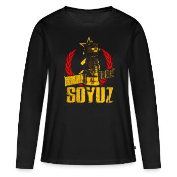 Soyuz Spaceship - Women's Premium Organic Long Sleeve Shirt - black - Front - Julia (174cm)