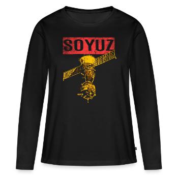 Soyuz spaceship Soviet Union - Women's Premium Organic Long Sleeve Shirt - black - Front - Julia (174cm)