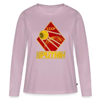 Sputnik Satellit Sowjetunion - Frauen Premium Bio Langarmshirt - Altrosa - Vorne - Julia (174cm)
