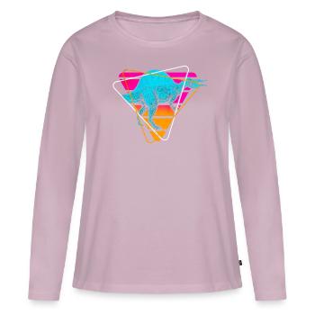 Spinosaurus Dinosaurs - Women's Premium Organic Long Sleeve Shirt - dusky pink - Front - Julia (174cm)