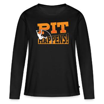 Stabhochsprung-design Für Einen Hochsprung-fan - Frauen Premium Bio Langarmshirt - Schwarz - Vorne - Julia (174cm)