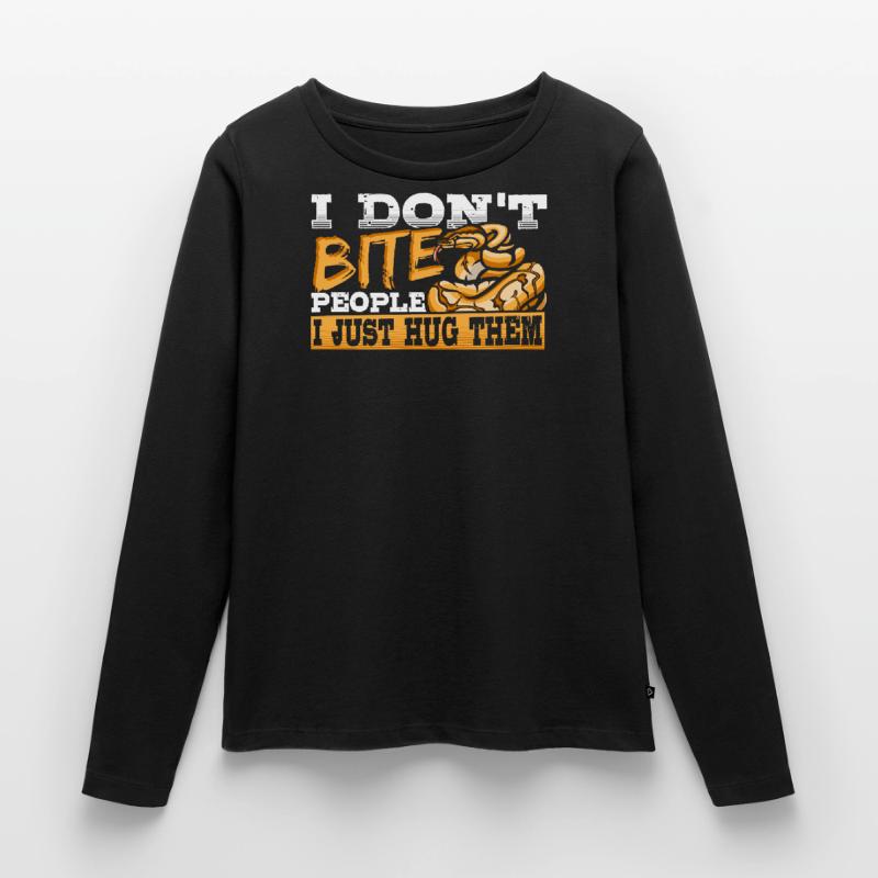 Banana Ball Python Design For A Royal Women's Premium Organic Long Sleeve Shirt