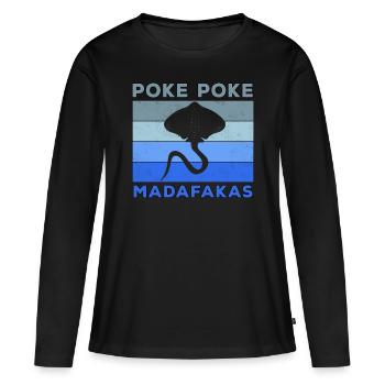 Apnea Diver Apnéiste Scuba Diver - T-shirt manches longues Premium bio Femme - noir - Devant - Julia (174cm)
