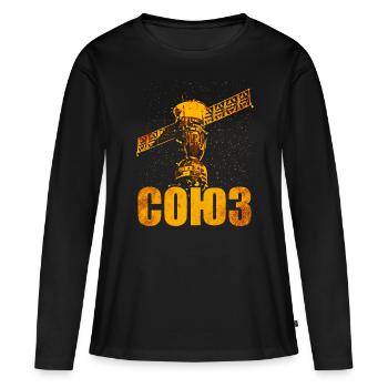 Soyuz Spacecraft Soviet Union - Women's Premium Organic Long Sleeve Shirt - black - Front - Julia (174cm)