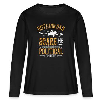 Halloween Vote Politique Élection Électeurs - T-shirt manches longues Premium bio Femme - noir - Devant - Julia (174cm)