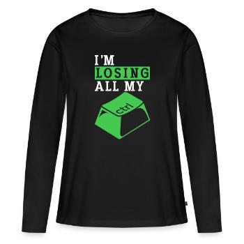 Cyber Security Computer Key Software Engineer - Women's Premium Organic Long Sleeve Shirt - black - Front - Julia (174cm)