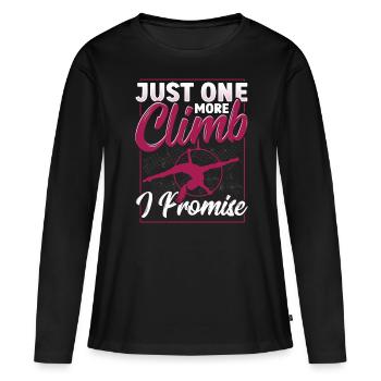 Aerial Silks Design Für Eine Luftakrobatin - Frauen Premium Bio Langarmshirt - Schwarz - Vorne - Julia (174cm)