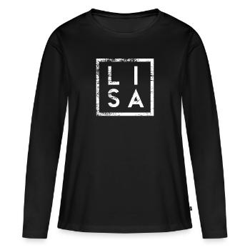 Lisa Minimalism - Women's Premium Organic Long Sleeve Shirt - black - Front - Julia (174cm)
