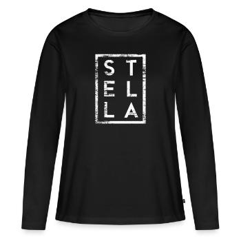 Stella Minimalism - Women's Premium Organic Long Sleeve Shirt - black - Front - Julia (174cm)