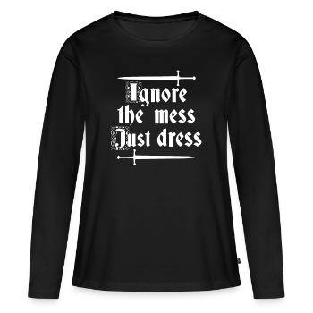 Festival Renaissance Foire de Ren - T-shirt manches longues Premium bio Femme - noir - Devant - Julia (174cm)