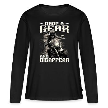 Motard - Motard / Motard Femme - T-shirt manches longues Premium bio Femme - noir - Devant - Julia (174cm)