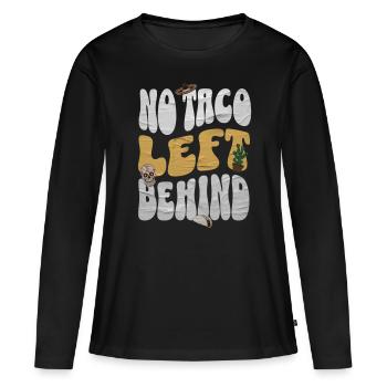 Taco - T-shirt manches longues Premium bio Femme - noir - Devant - Julia (174cm)