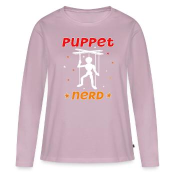 Puppeteer, puppetry, marionette, ventriloquist - Women's Premium Organic Long Sleeve Shirt - dusky pink - Front - Julia (174cm)