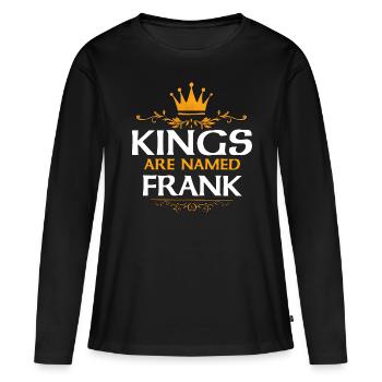 Franc - T-shirt manches longues Premium bio Femme - noir - Devant - Julia (174cm)