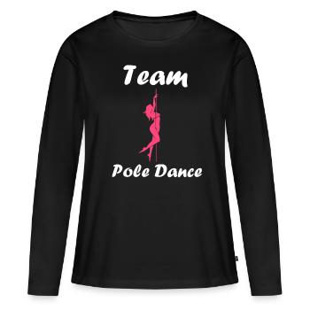 Women's pole dancing pole dancing - Women's Premium Organic Long Sleeve Shirt - black - Front - Julia (174cm)