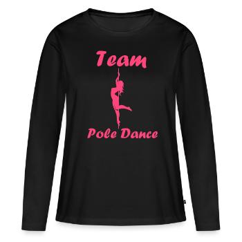 Women's pole dancing pole dancing - Women's Premium Organic Long Sleeve Shirt - black - Front - Julia (174cm)