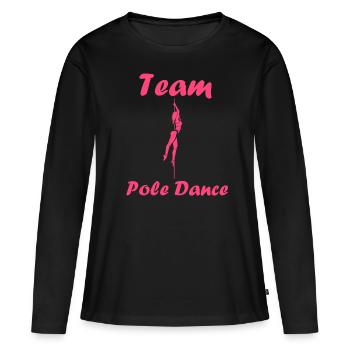 Women's pole dancing pole dancing - Women's Premium Organic Long Sleeve Shirt - black - Front - Julia (174cm)