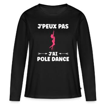 Women's pole dancing pole dancing - Women's Premium Organic Long Sleeve Shirt - black - Front - Julia (174cm)