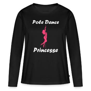 Women's pole dancing pole dancing - Women's Premium Organic Long Sleeve Shirt - black - Front - Julia (174cm)