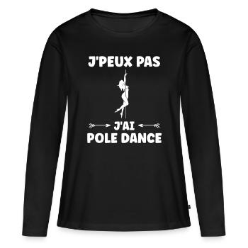 Women's pole dancing pole dancing - Women's Premium Organic Long Sleeve Shirt - black - Front - Julia (174cm)