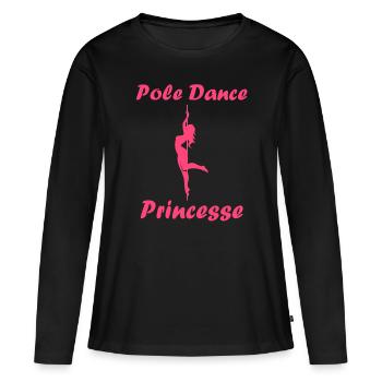 Women's pole dancing pole dancing - Women's Premium Organic Long Sleeve Shirt - black - Front - Julia (174cm)