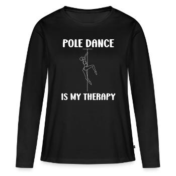 Women's pole dancing pole dancing - Women's Premium Organic Long Sleeve Shirt - black - Front - Julia (174cm)