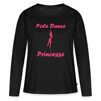 Women's pole dancing pole dancing - Women's Premium Organic Long Sleeve Shirt - black - Front - Julia (174cm)