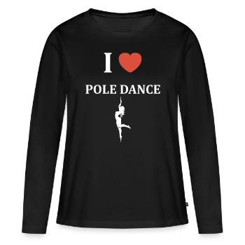 Women's pole dancing pole dancing - Women's Premium Organic Long Sleeve Shirt - black - Front - Julia (174cm)