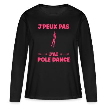 Women's pole dancing pole dancing - Women's Premium Organic Long Sleeve Shirt - black - Front - Julia (174cm)