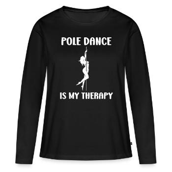 Women's pole dancing pole dancing - Women's Premium Organic Long Sleeve Shirt - black - Front - Julia (174cm)