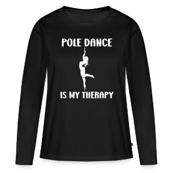 Women's pole dancing pole dancing - Women's Premium Organic Long Sleeve Shirt - black - Front - Julia (174cm)