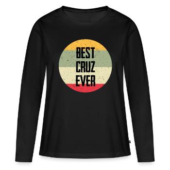 Le meilleur Cruz de tous les temps - T-shirt manches longues Premium bio Femme - noir - Devant - Julia (174cm)