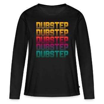 Dubstep - Frauen Premium Bio Langarmshirt - Schwarz - Vorne - Julia (174cm)