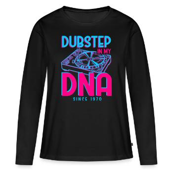 Dubstep 1970 - Frauen Premium Bio Langarmshirt - Schwarz - Vorne - Julia (174cm)