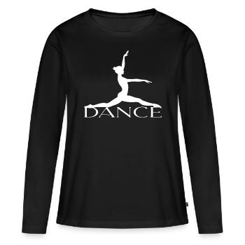 Dance - Frauen Premium Bio Langarmshirt - Schwarz - Vorne - Julia (174cm)