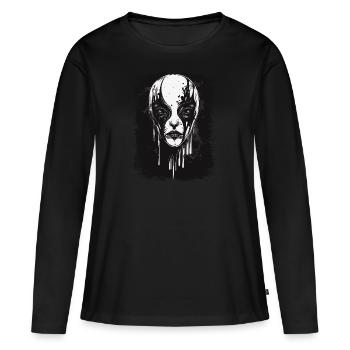 Black Metal Alien - T-shirt manches longues Premium bio Femme - noir - Devant - Julia (174cm)