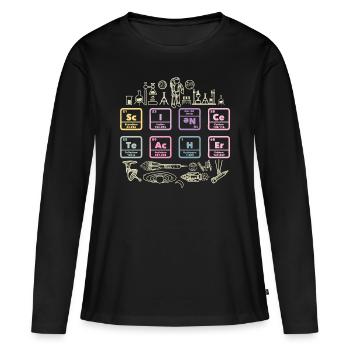 Advanced Chemistry Course - Women's Premium Organic Long Sleeve Shirt - black - Front - Julia (174cm)