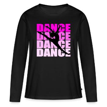 Dance - Frauen Premium Bio Langarmshirt - Schwarz - Vorne - Julia (174cm)
