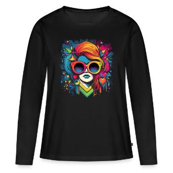 Pride Summer Girl - Women's Premium Organic Long Sleeve Shirt - black - Front - Julia (174cm)
