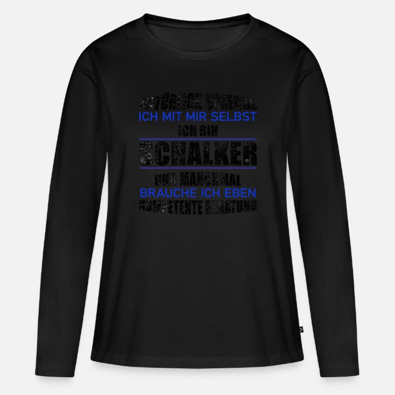 Schalker Beratung Geschenkidee - Frauen Premium Bio Langarmshirt - Schwarz