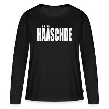 Carte de Hääschde - Hauenstein Dorf Pfalz - T-shirt manches longues Premium bio Femme - noir - Devant - Julia (174cm)