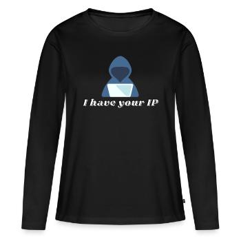 IP Informatik Informatiker Programmierer It Coding - Frauen Premium Bio Langarmshirt - Schwarz - Vorne - Julia (174cm)