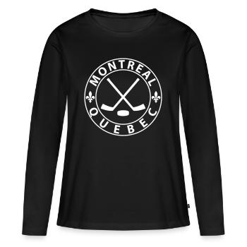 Montreal Ice Hockey - Women's Premium Organic Long Sleeve Shirt - black - Front - Julia (174cm)