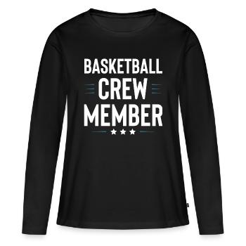 Équipe de basket-ball - T-shirt manches longues Premium bio Femme - noir - Devant - Julia (174cm)