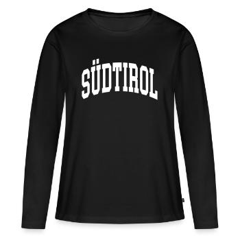 Tyrol du Sud - T-shirt manches longues Premium bio Femme - noir - Devant - Julia (174cm)
