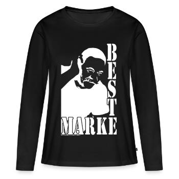 best brand man - Women's Premium Organic Long Sleeve Shirt - black - Front - Julia (174cm)
