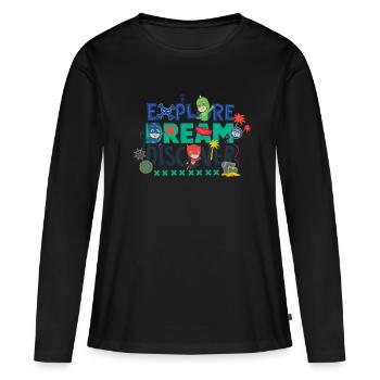 PJ Masks Explore Dream Discover - T-shirt manches longues Premium bio Femme - noir - Devant - Julia (174cm)