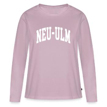 Neu-Ulm - Frauen Premium Bio Langarmshirt - Altrosa - Vorne - Julia (174cm)