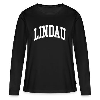 Canton de Lindau - T-shirt manches longues Premium bio Femme - noir - Devant - Julia (174cm)